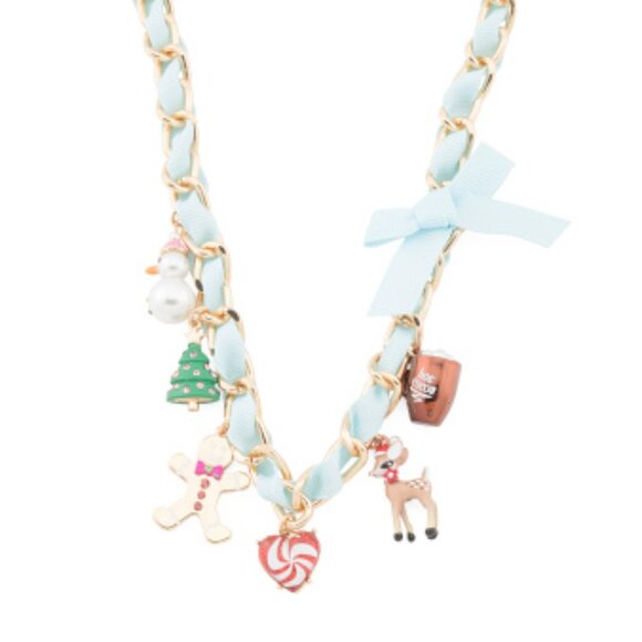 Betsey Johnson Jewelry - Betsey Johnson Festive Holiday Christmas Charm Necklace